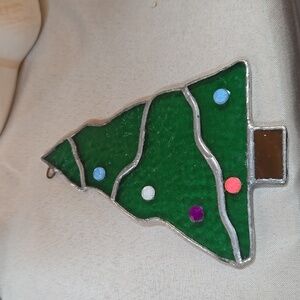 Handmade stain glass Christmas tree